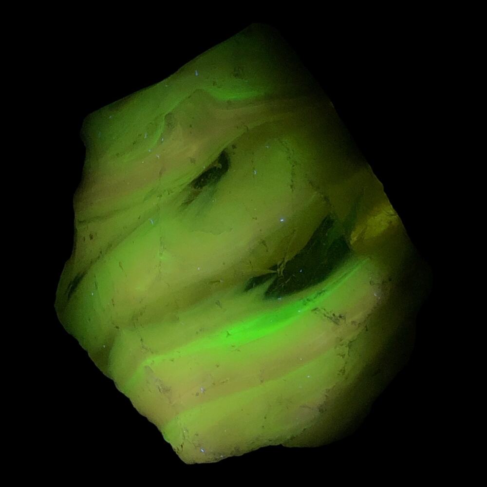 Pink Milk Glass‎ Vaseline Art Glass Cullet Glowing Manganese Uranium 4GX107